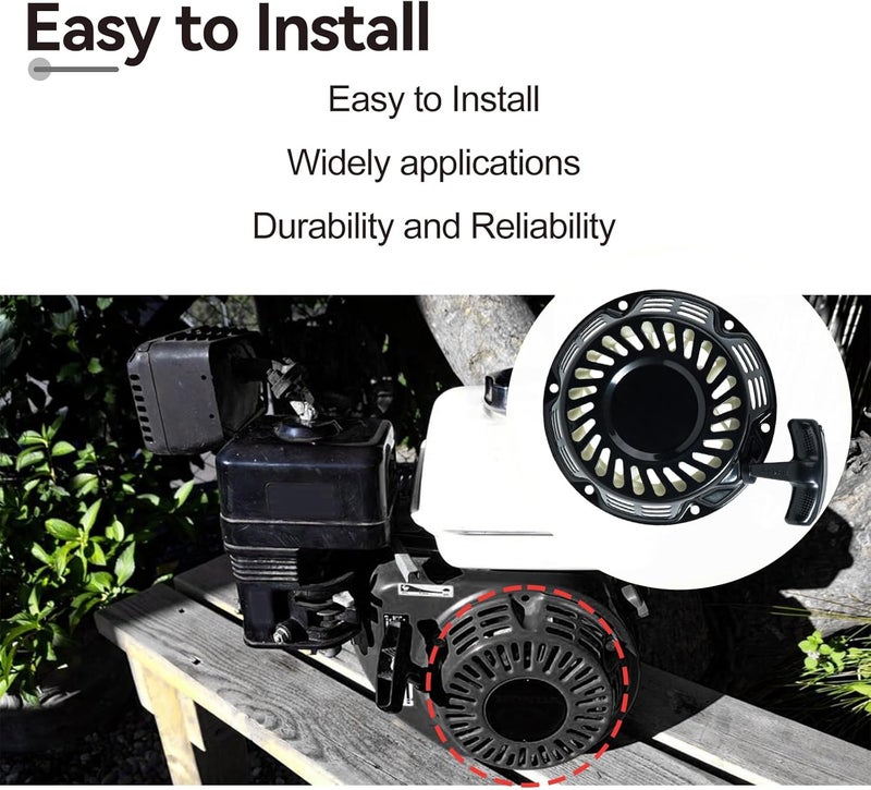 Sofo Original 420cc Pull Start Assembly for Predator 420cc 13hp Engine 9000 7250 8750 7000 Generator Recoil Starter Pressure Washer Water Pump Pull Cord Replacement 60340 60349 69736 - Image 5